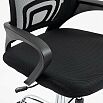 Офисное кресло Аура, ткань/сетка, черный