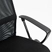 Офисное кресло Спутник, экокожа/ткань, черный