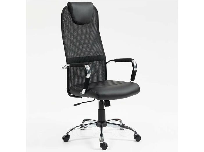 Офисное кресло Вектор, экокожа, черный