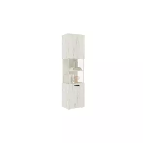 Алтея Пенал Стекло (Дуб Крафт Белый, Дуб Крафт Белый)