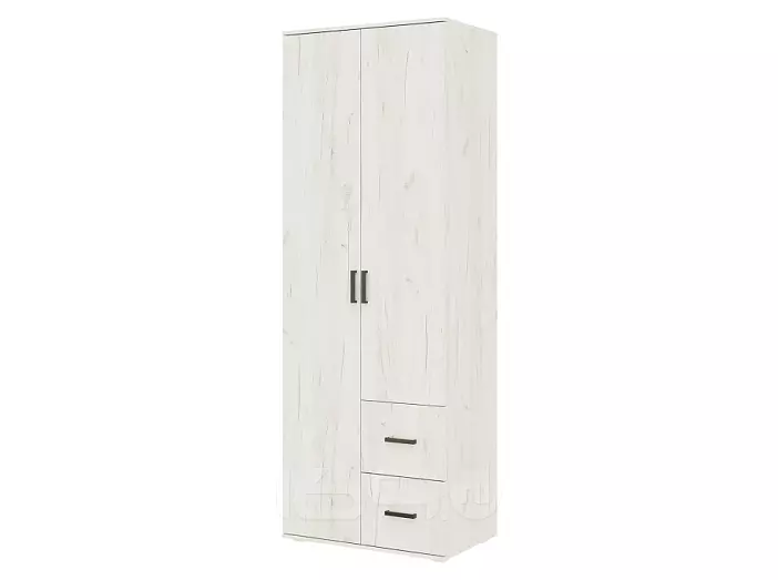 Шкаф 800x510x2236 Алтея Дуб крафт белый/дуб крафт белый ЛДСП