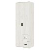 Шкаф 800x510x2236 Алтея Дуб крафт белый/дуб крафт белый ЛДСП