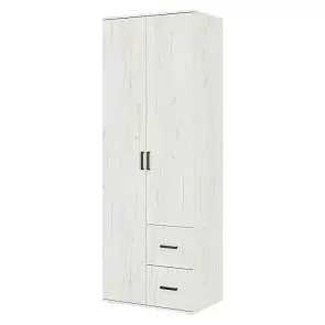 Алтея Шкаф 2-х ств (800) (Дуб Крафт Белый, Дуб Крафт Белый)