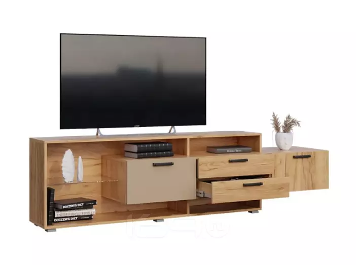 Алтея Тумба ТВ (Дуб Крафт/Бежевый, Дуб Крафт)