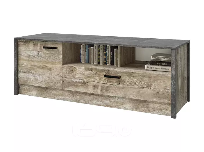 Амели Тумба ТВ (Дуб Юкон, Бетон темный)