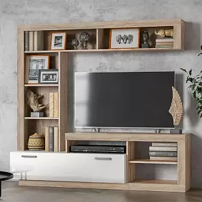 Ангара Центральная секция (Белый глянец, Сонома)