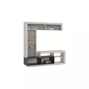 Ангара Центральная секция (Графит, Дуб Крафт Белый)