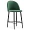 Барный стул  Амизуре катания изумруд / черный матовый