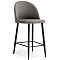 Барный стул  Амизуре темно-серый / черный матовый