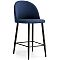 Барный стул  Амизуре темно-синий / черный матовый