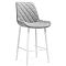 Барный стул  Баодин К Б/К светло-серый / белый