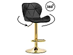 Барный стул Trio black / gold