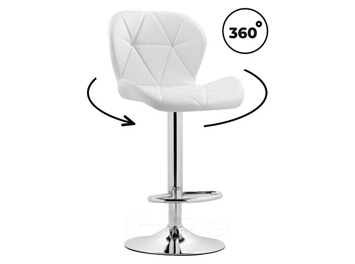 Барный стул Trio white / chrome