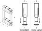Бутылочница Tandem для верхних шкафов левая, 150мм
