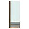 Шкаф 800x400x2200 Челси Мята, Сумеречный голубой ЛДСП