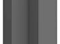 Челси Шкаф угловой прямой (Графит, графит)