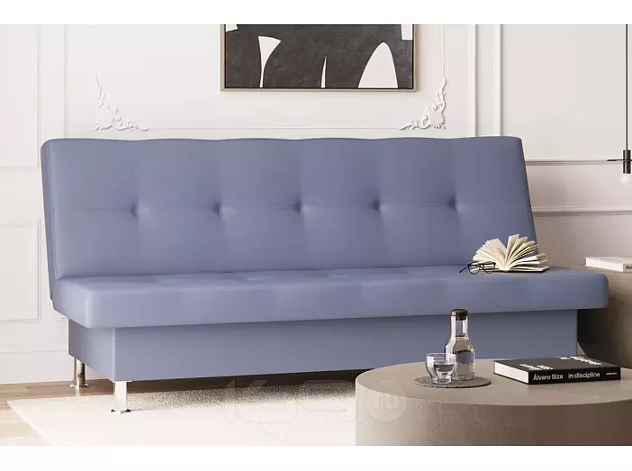 Диван-кровать Бомонд (20) серый (экокожа)