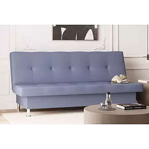 Диван-кровать Бомонд (20) серый (экокожа)