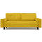 Диван-кровать Лоретт Велюр Жёлтый