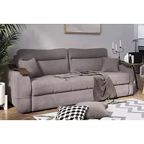 Диван-кровать Сицилия (02) серый Велюр