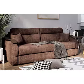 Диван-кровать Сицилия (04) коричневый Велюр