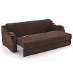 Диван-кровать Сицилия (04) коричневый Велюр