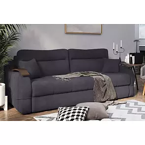 Диван-кровать Сицилия (05) графит Велюр