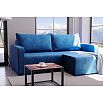 Диван-кровать угловой Брайтон (03) У(П)Л синий Велюр