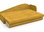 Диван-кровать верди велюр желтый правый 2000*800*680 софы
