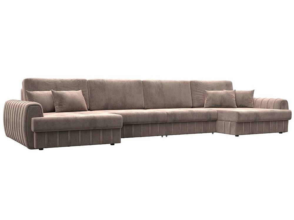 

Диван п-образный Лига-057 НПБ Лонг Велюр TOWER 05 бежевый