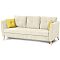 Диван-кровать прямой анталия-2 торонто светло-бежевый/торонто горчица вариант 4