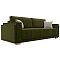 Диван прямой Лига-044 Микровельвет Зелёный/Бежевый