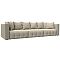 Диван прямой Лига-052 НПБ Лонг Велюр NESS 04 бежевый