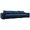 Диван прямой Лига-056 НПБ Лонг Велюр BRUT 11 синий