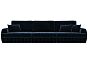 Диван прямой лига-057 нпб лонг велюр tower 13 синий еврокнижка