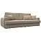 Диван прямой Лига-057 НПБ Велюр SEVEN 729 бежевый