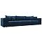 Диван прямой Лига-058 НПБ Лонг Велюр BRUT 11 синий