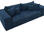 Диван прямой лига-058 нпб велюр brut 11 синий еврокнижка