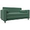 Диван прямой лига-070 рогожка амур 11 зеленый раскладушка