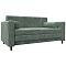 Диван прямой лига-070 велюр brut 08 зеленый раскладушка