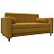 Диван прямой лига-070 велюр brut 10 желтый раскладушка