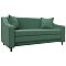 Диван прямой лига-071 рогожка амур 11 зеленый раскладушка
