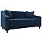 Диван прямой лига-071 велюр brut 11 синий раскладушка