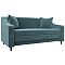Диван прямой лига-071 велюр seven 113 бирюзовый раскладушка
