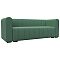 Диван прямой Лига-073 Рогожка Амур 11 зеленый