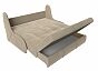 Диван прямой риттэр (140) велюр бежевый аккордеон, раскладной