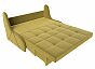 Диван прямой риттэр (140) микровельвет жёлтый аккордеон, раскладной