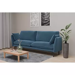 Диван Сиеста (04) синий Велюр