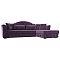 Диван угловой Артис правый угол Микровельвет Сиреневый
