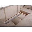 Диван угловой левый Марго 1 (25) (УЛ) бежевый велюр